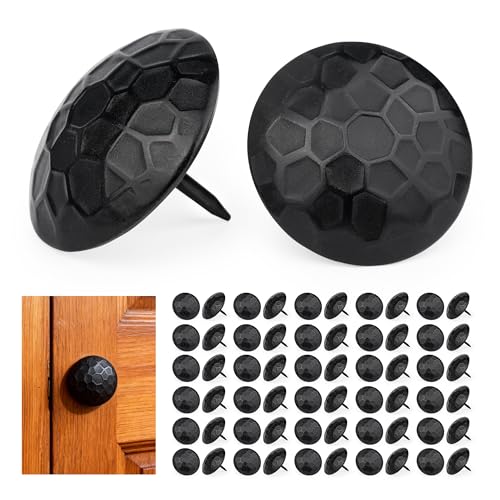 60 Pcs 1.5 Inch Clavos Iron Decorative Nails, Iron Antique Clavos Fasteners 1.5 Inch Round 60Pcs