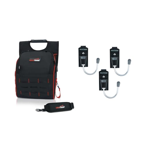 MELOTOUGH Electrician Tool Pouch with Shoulder Strap, Tool Belt Hook Cordless Drill Holster Hook