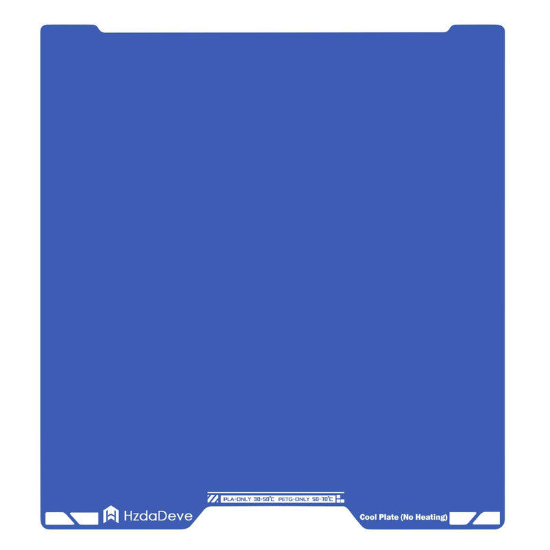 HzdaDeve Upgraded Cool Plate for H2C/A2L Combo Low Temperature Cold Build Plate 335x346.5MM Double Sided Smooth Board Sheet Bed PEI Platform for Bambu Lab 3D Printer (No Heating/No Glue) H2C Combo