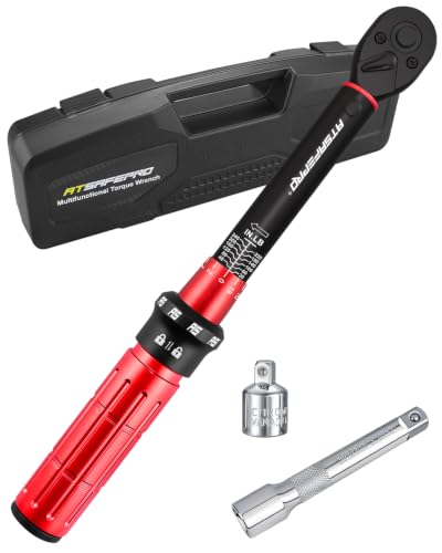 ATsafepro 3/8" Drive Inch Pound Torque Wrench 20-240 IN.LB, +/-3% Accuracy