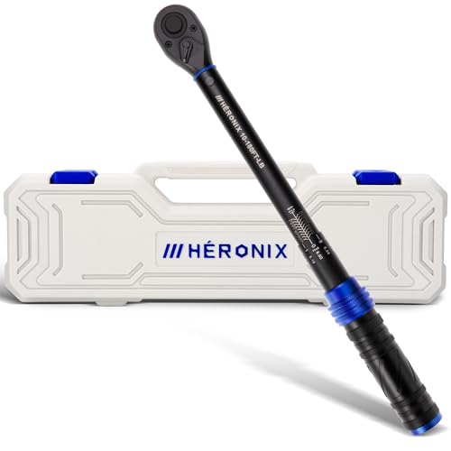 1/2 Inch Drive Click Torque Wrench, 10–180 Ft.Lb/13.6–244.0 Nm ±3% Accuracy, 72-Tooth Dual-Direction Ratchet, Adjustable Newton Meter Torque Wrenches for Motorcycle,Car & Bicycle Repair 1/2" DR.『10-180 FT.LB』