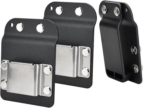Multi-Tool Belt Clip - Universal Tape Measure & Drill Holder | Quick-Access Low-Profile Clip, Secure Lock | Fits Impact Drivers DrillCatcher-2Pack
