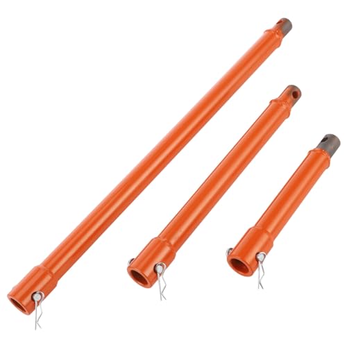3 Pcs Auger Extension Drill Bit Set, 3/4" Shaft, 7.7/11.4/19.3" Lengths 7.7/11.4/19.3 in, Standard Steel Set