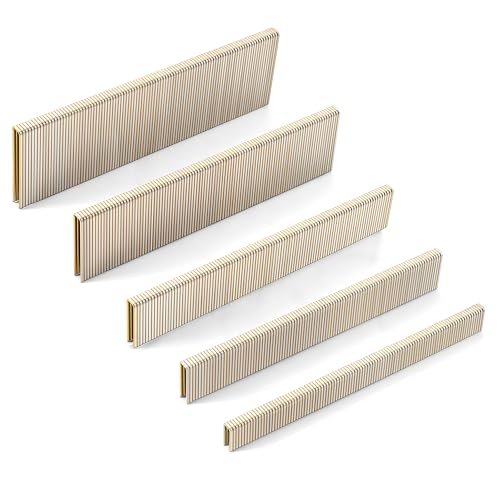 18 Gauge Narrow Crown Staples,1/2",3/4",1",1-1/4",1-1/2":4000pcs Assembly--4000