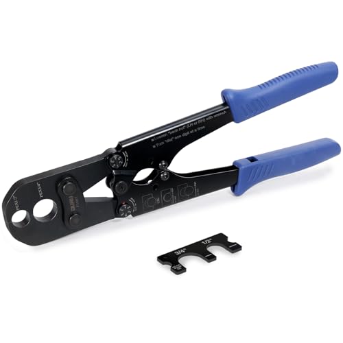 OURU PEX Crimping Tool for Copper Rings 1/2" & 3/4" 1 Crimper