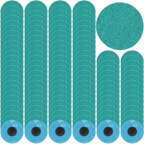 Newwiee 150 Pcs 3 Inch Sanding Discs 60 Grit, Quick Change Zirconia Discs
