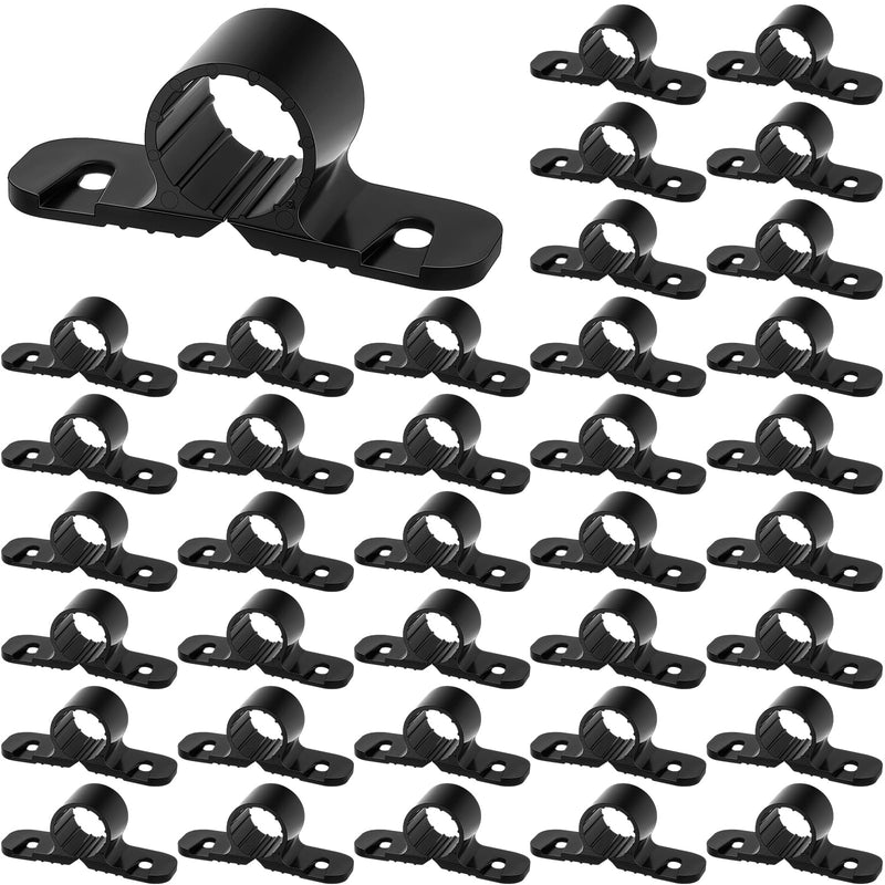 Briwooody 200 Pack 1/2 Inch Pipe Supports Suspension Clamp Pipe Clamps Pex Clamps for Pex, Copper, CPVC(Black) Black