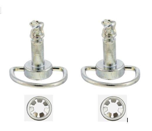 2 PIN Studs with Clip RETAINERS for Polaris, Yamaha, Artic CAT Snowmobiles Body Panels, Hood 1/4 Turn INDY RMK Switchback Rush 600 800