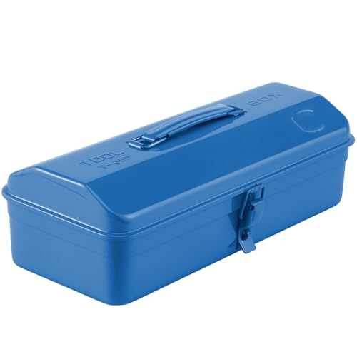 15 Inch Metal Tool Box with Lock & Handle- Portable Heavy Duty Workshop