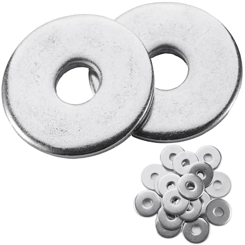 40 Pcs 1/2" Fender Washers Stainless,1/2" ID x1.43 OD x 0.1" Thick 1/2" x 1.43"OD x 0.1"T 40