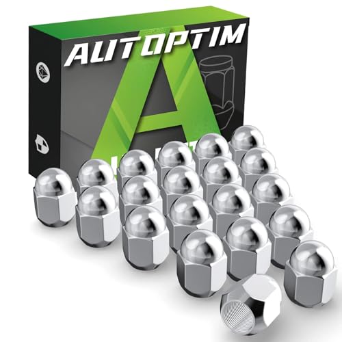 AUTOPTIM M12x1.25 OEM Lug Nuts - 20 Pcs Chrome for Subaru Factory Wheel for Subaru - 20 Pcs