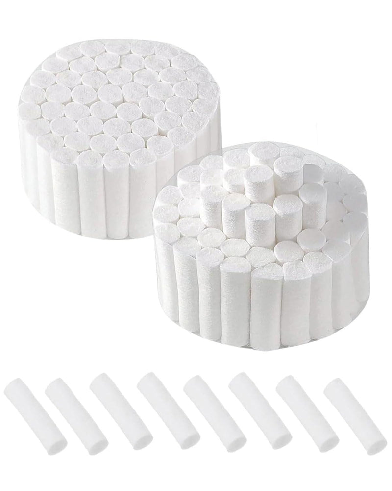 Pack of 100/200 Nose Stoppers Nampons Against Nosebleeds Percent Strong Absorbent Cotton Rolls Soft Gauze Rolls Stop Plugs for Emergency or Accident Suitable for Babies Under