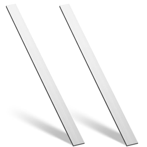 Zonon 2 Pcs 6061 Aluminum Flat Bar 48 x 1 x 1/8 Inch, Metal Stock 48 x 1 x 3/25 Inch