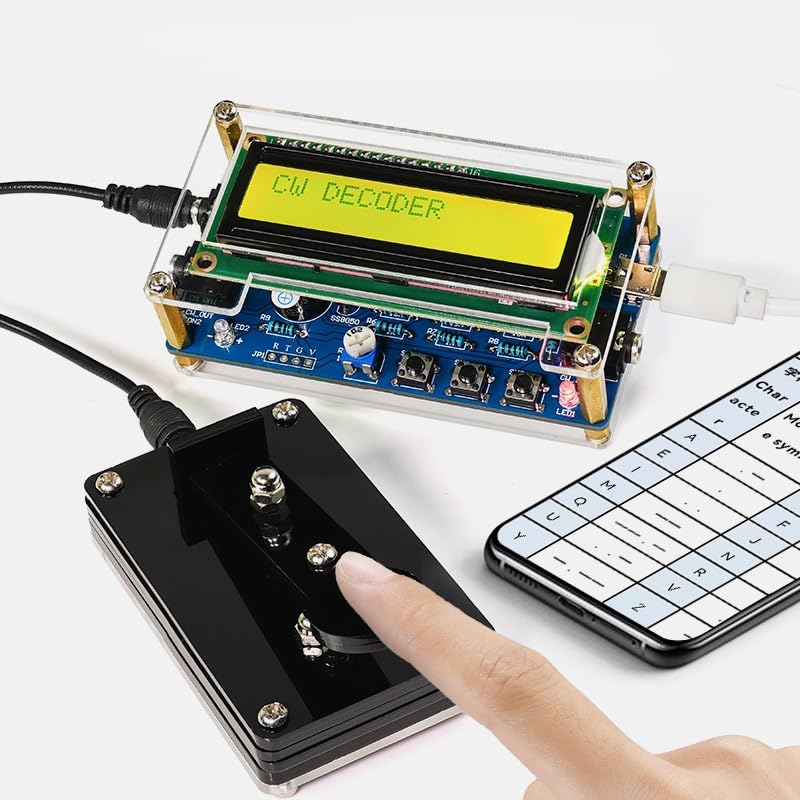 DIY Morse Code Soldering Kit, Morse Code Trainer Kit, Electric Soldering Kit with Components, Circuit Board and Housing, Perfect for Electronics Enthusiasts, Beginners, Individual Parts