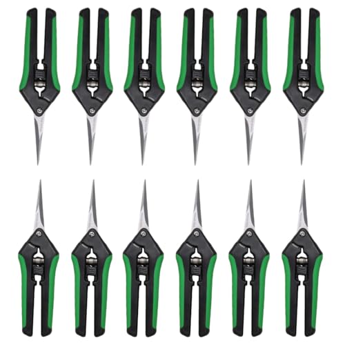 LDK 12 Pack Curved Blades Gardening Hand Pruner Pruning Snip