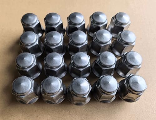 20pcs 1/2"-20 Factory Style Lug Nuts 1.5" Long 13/16" 21mm Hex Replacement for 2005-2014 Ford Mustang Mercury Grand Marquis & 06-11 Crown Victoria 9R3Z-1012-A, 611-292