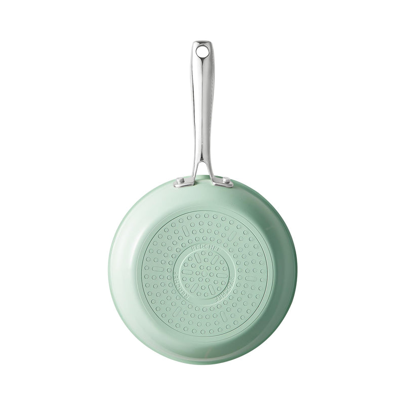Redchef Ceramic Nonstick Pan, Mini Skillet for Breakfast & Eggs, Healthy Chemical-Free Cooking, Stay-Cool Stainless Steel Handle, PTFE & PFAS & PFOA Free, Mint Green, 8 Inch