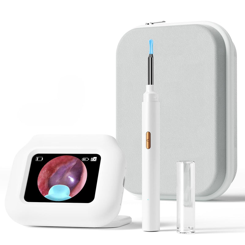 Ear Wax Remover Otoscope with Screen, Ear Cleaner with Otoscope for Home - No Phone, No App, No WiFi, One Button Operation, Wireless Earwax Camera 1080P HD
