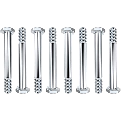 100-Pack Wheelbarrow Carriage Bolts Kit, 5/16"-18 x 2.32 Caster Wheel Axle Bolts with 1/2" Lock Keyway, Caster Hardware for 3/4/5 Inch Shopping Cart Wheels Trolleys and Flatbed Carts 100