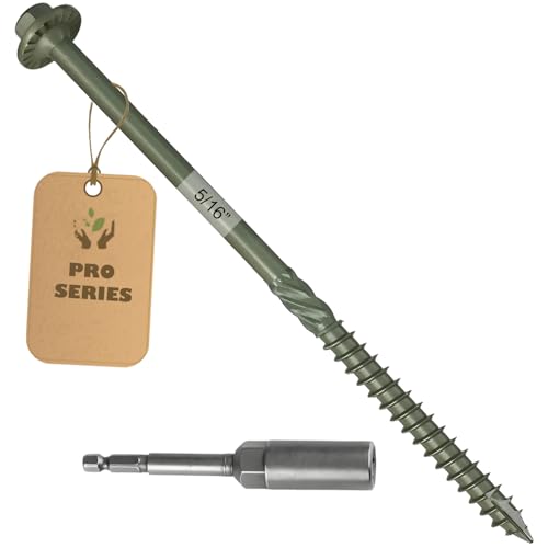 Lag Screws 5/16 X 12 Inch, Heavy Duty Timber Screws, Wood Screws, 25PCS #5/16 X 12 inch 25
