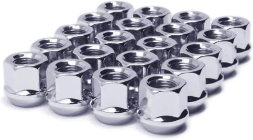 20pcs 7/16"-20 Open-end Style Lug Nuts 3/4" 19mm Hex Replacement for Elder Chevy Buick Pontiac Oldsmobile