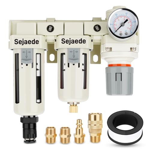 3/8" NPT Air Compressor Filter Dryer Regulator 0-150 PSI