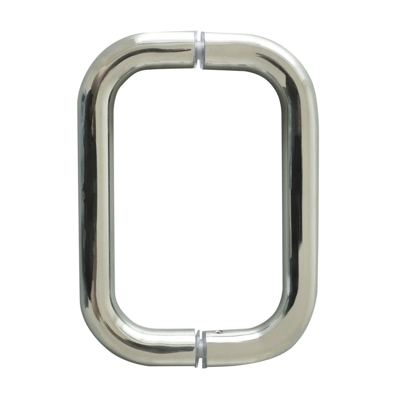 CKB 6" Shower Door Handle, Compatible with 1/4" to 1/2" Glass Thick, Stainless Steel Back to Back Glass Door Pull for Frameless, Chrome 6" (Hole to Hole)