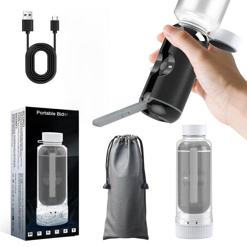 Portable Bidet for Travel, JUTIMER USB-C Rechargeable Electric Travel Bidet Sprayer, Waterproof High Pressure Handheld Bidets for Personal Hygiene Cleaning,Black Black
