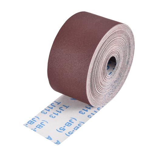 Sandpaper Roll 3Inch 75FT 240Grit Aluminum Oxide Emery Cloth Roll 3 Inch x 75 Feet 240 Grits