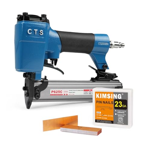 KIMSING P620 23 Gauge 3/4-Inch Pin Nails × 10,000PCS with CTS P625C 23 Gauge Pin Nailer