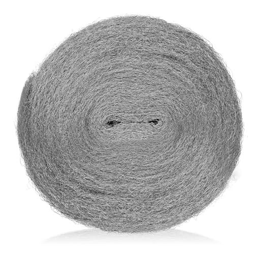82 FT (1.5LB) Steel Wool Mice Control, #1 Steel Wool, Mouse Hole Filler, Mice Barrier Mouse Gap Filler for Garden, House, Garage, Prevent Animals from Entering Holes, Siding, Pipeline, Vents