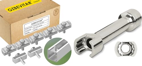 1/4"-20 Strut Channel Nut and Bolt - 32 Pack, 1/2″ Drive 3/4″ (19mm) Strut Channel Impact Socket