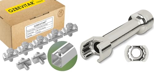 3/8"-16 Strut Channel Nut and Bolt - 32 Pack, 1/2″ Drive 3/4″ (19mm) Strut Channel Impact Socket