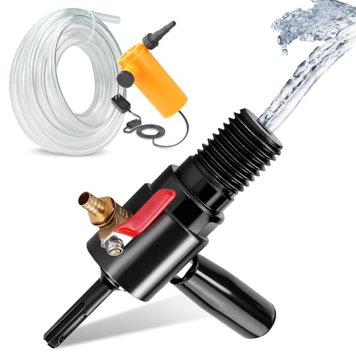 1 1/4"-7 Male to SDS Plus Drill Adapter Includes Water Pump & 4m Water Hose SDS Plus Shank
