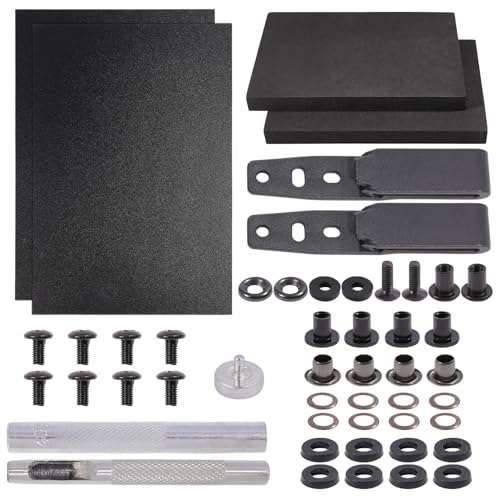 DIY Tool Kit DIY Case Making Set Plastic Carrying Sheath with Waist Clip for Making Sheath Keel Black