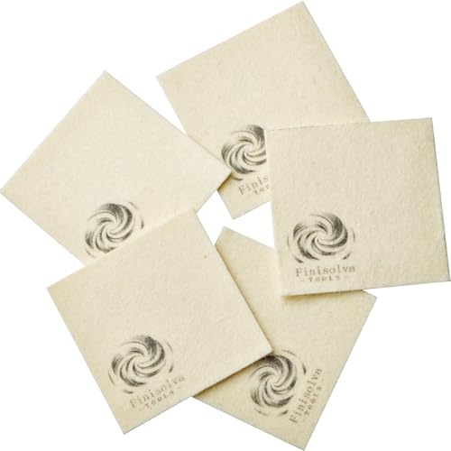 6 Pack 50% Diamond Polishing Compound Kit with 5 Australian Wool Cloths – 360 to 80,000 Grit Water/Oil Soluble Diamond Paste for Glass Metal Jewelry Watch Resin Lapping & Mirror Finish