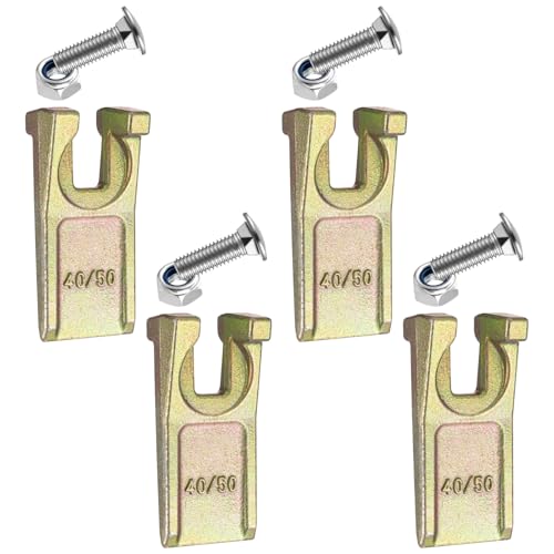 4 Sets Degree Spiral Drill Teeth with Hardware, for Digging Crumbly Rock, Soil, and More 4