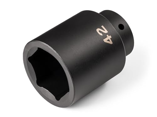 TEKTON 1/2 Inch Drive x 42 mm 6-Point Impact Socket | SID23142 Deep