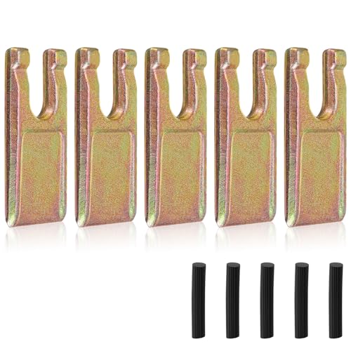 5 Sets Spiral Drill Teeth 35 Size with Rubber Strips, for Digging Crumbly Rock, Soil, Bricks and More 5