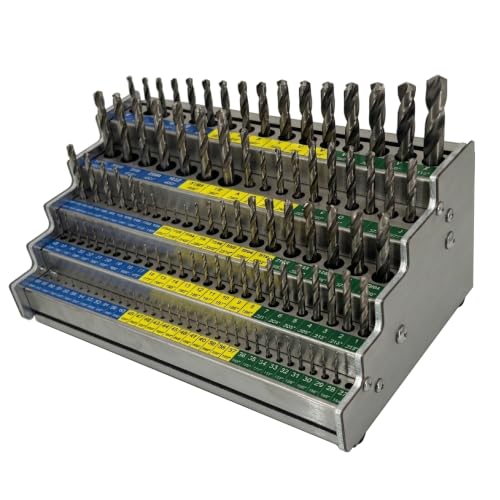 118-Hole 3-in-1 Drill Bit Index,Empty Drill Bit Organizer Holder/Case