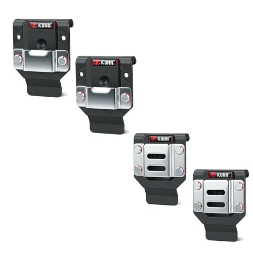 KUNN 2-Pack Tape Measure Holder for Belt, Value Set of Tape Measure Clips & Holsters + 2-Pack Drill Holder for Tool Belt, Value Set of Drill Belt Clips & Tape Measure Holsters