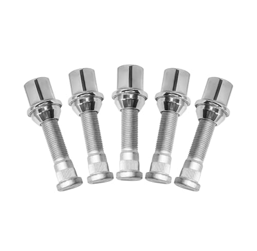 10PCS M14x1.5 Chrome Wheel Lug Stud Nut Set Compatible with 2011-23 Jeep Grand Cherokee Wrangler Gladiator Ford Mustang Ram 1500 2500 3500 Dodge Durango Challenger Charger 10PCS