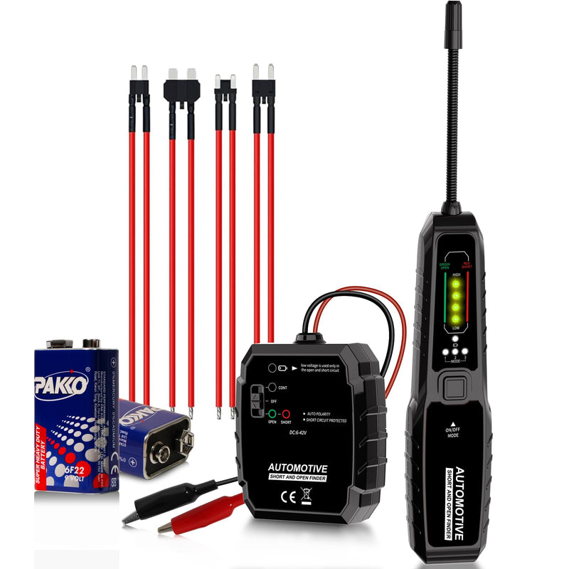 VSTM Wire Tracer Automotive Electrical Open & Short Finder, Circuit Breaker Finder, Circuit Tester, Fault Probe Cable Tracker, DC 6-42V Electrical Circuit Diagnostic Tool Black