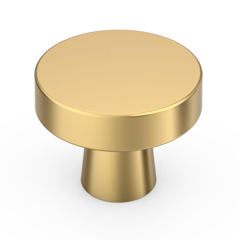 Asidrama 10 Pack Brushed Gold Kitchen Cabinet Knobs Dresser Knobs Drawer Knobs Cabinet Hardware Zinc Knobs for Dresser Drawers 1452 Single Hole Knob Champagne Bronze