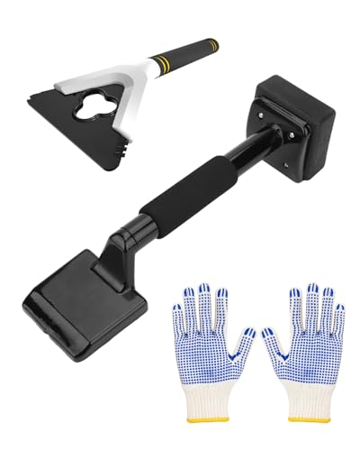 Carpet Knee Kicker Tool Kit with Carpet Tucker, Stretcher Tools for Carpet Stretching and Tucking with Anti-slip Gloves for Carpet Installation Work
