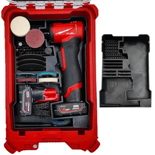 Organizer and Liner for Milwaukee M12 Rught Angle Die Grinder and Compact Org. Tool Box