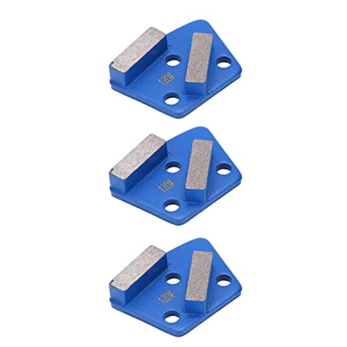 Ejoyous 3PCS Diamond Grinding Shoes Blocks, Trapezoid Grinding Shoes, Floor Grinder Disc High Hardness Metal Polishing Pads for Concrete Grinders Industrial Daily Use 120#