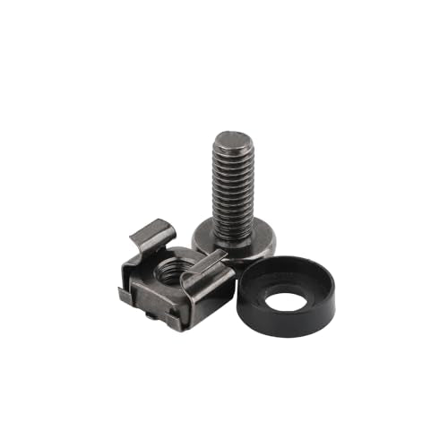 100 Pack M6 x 16mm Cage Nuts, Screws and Washers for Server Cabinet 100 PACK
