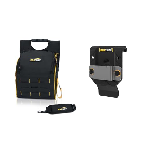 with Shoulder Strap, Zippered Flip Cover Tool Pouch Bag, Tape Measure Holder,Tape Measure Belt Clip