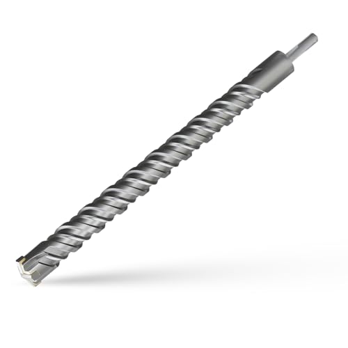 CATITO 1-1/8" x 18.11" SDS Plus Rotary Hammer Drill Bit, Professional Masonry Drill bit for Bricks, Cement Walls, and Concrete 1-1/8 inch（28mm） Length: 18.11"（460mm）